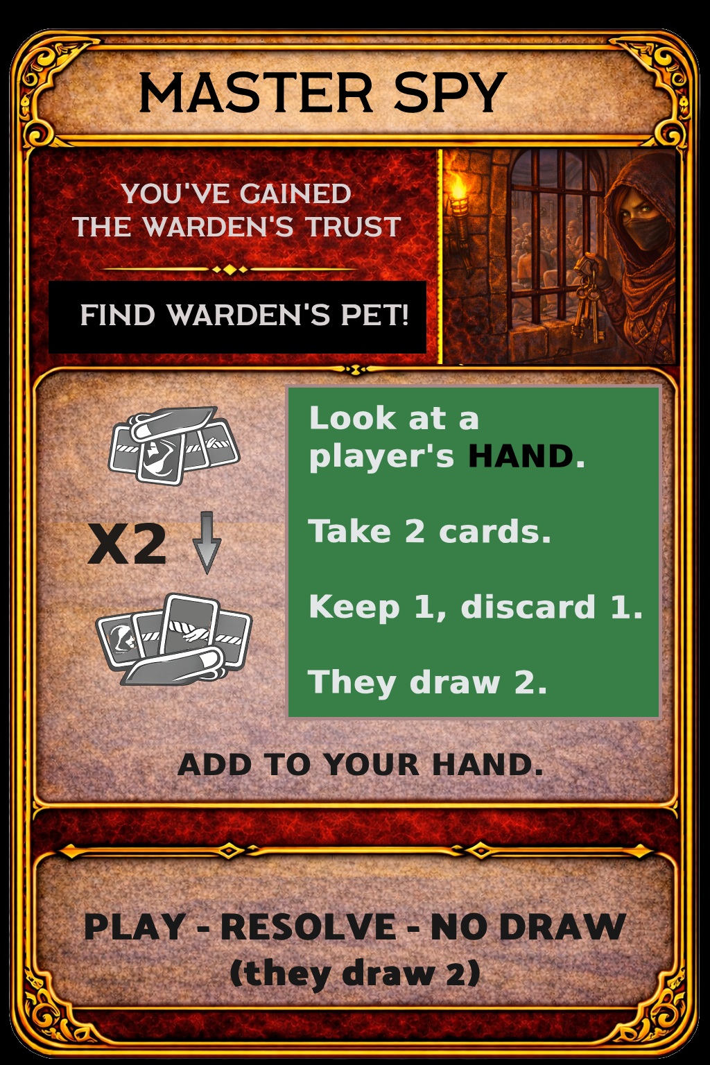 Master Spy card