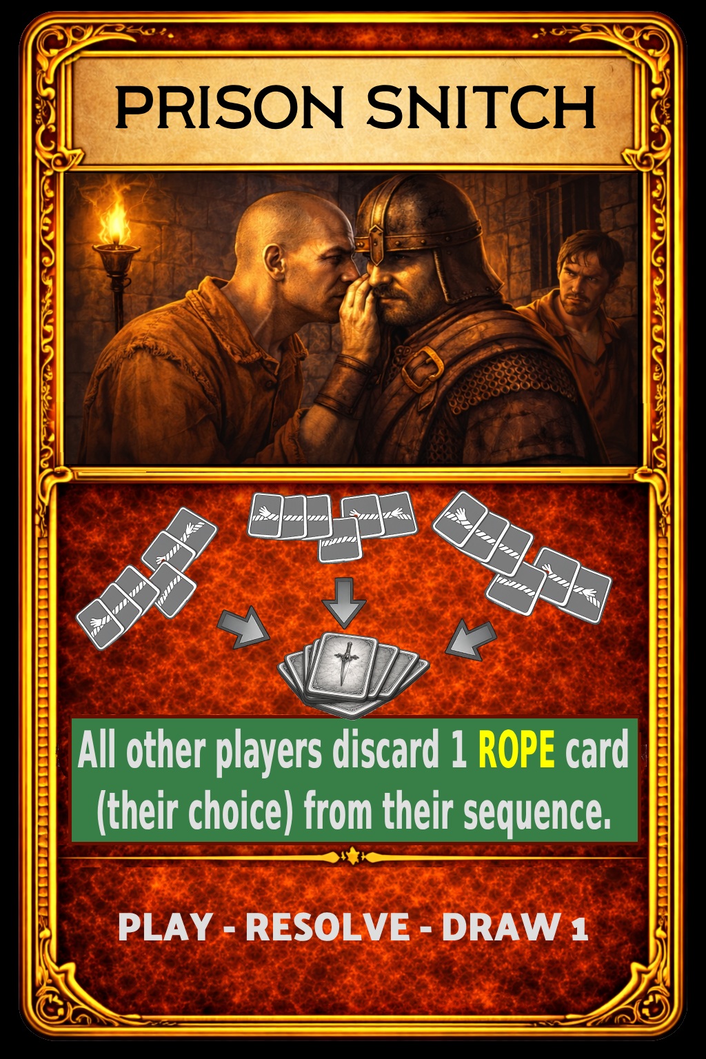 Prison Snitch card